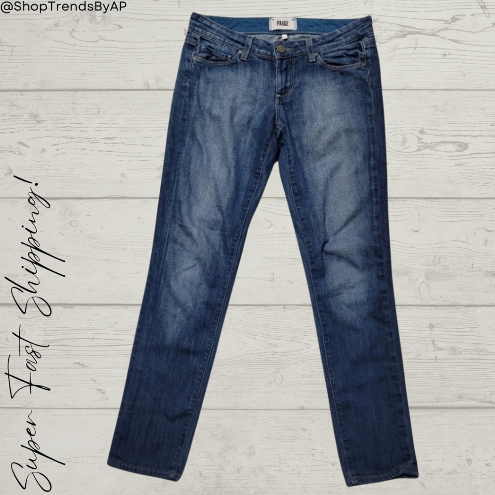 Paige Skyline Ankle Peg Straight Leg Jeans